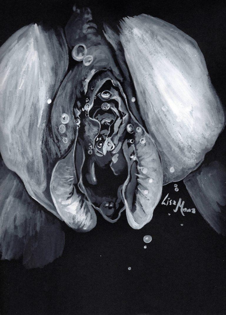 Floral Passion von Lisa Mona auf der Charity Vernissage des Gmundner Kunstvereins
