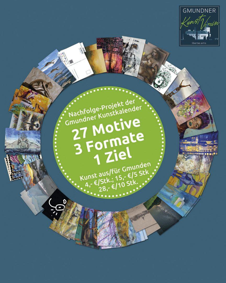 Gmundner Kunstverein Charity Projekt 2025 – kunstvolle Postkarten